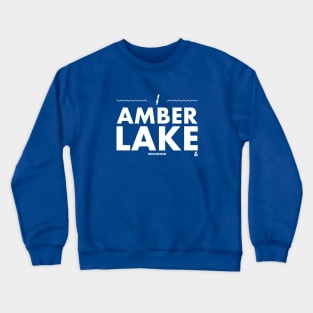 Oneida County, Vilas County, Wisconsin - Amber Lake (Squaw Lake) Crewneck Sweatshirt